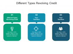 Different types revolving credit ppt powerpoint presentation gallery gridlines cpb