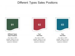 Different types sales positions ppt powerpoint presentation portfolio designs download cpb