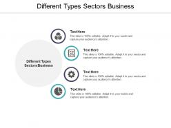 Different types sectors business ppt powerpoint presentation inspiration graphics template cpb