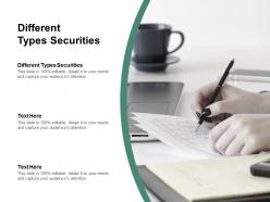 Different types securities ppt powerpoint presentation summary themes cpb