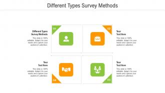 Different types survey methods ppt powerpoint presentation pictures icon cpb