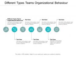 Different types teams organizational behaviour ppt powerpoint inspiration cpb