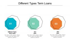 Different types term loans ppt powerpoint presentation inspiration introduction cpb