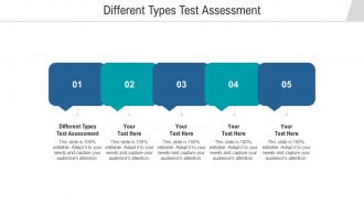 Different types test assessment ppt powerpoint presentation infographic template format cpb