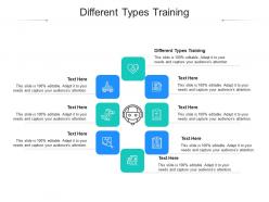 Different types training ppt powerpoint presentation slides skills cpb