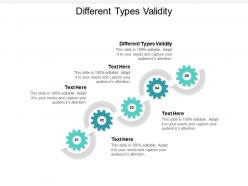 Different types validity ppt powerpoint presentation outline slide cpb