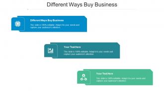 Different Ways Buy Business Ppt Powerpoint Presentation File Ideas Cpb