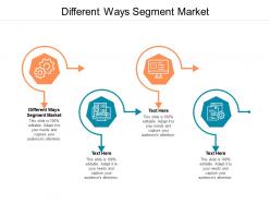 Different ways segment market ppt powerpoint presentation gallery designs cpb