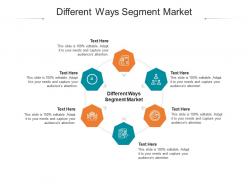 Different ways segment market ppt powerpoint presentation ideas guide cpb