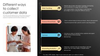 Different Ways To Collect Customer Data Prevent Customer Attrition And Build