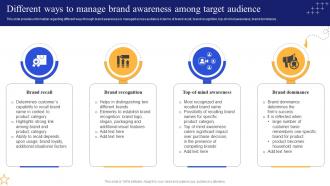 Different Ways To Manage Brand Awareness Among Boosting Brand Awareness Toolkit