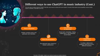 Different Ways To Use Chatgpt In Revolutionize The Music Industry With Chatgpt ChatGPT SS Engaging Customizable