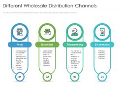 Different wholesale distribution channels
