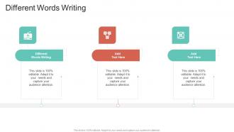 Different Words Writing In Powerpoint And Google Slides Cpb