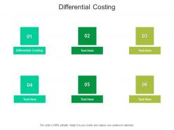 Differential costing ppt powerpoint presentation gallery graphics tutorials cpb