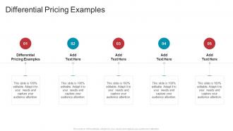 Differential Pricing Examples In Powerpoint And Google Slides Cpb