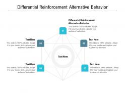 Differential reinforcement alternative behavior ppt powerpoint presentation information cpb
