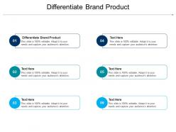 Differentiate brand product ppt powerpoint presentation summary professional cpb