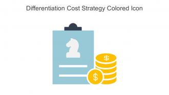 Differentiation Cost Strategy Colored Icon In Powerpoint Pptx Png And Editable Eps Format