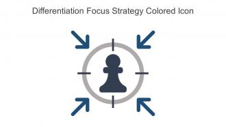 Differentiation Focus Strategy Colored Icon In Powerpoint Pptx Png And Editable Eps Format