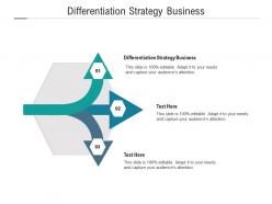 Differentiation strategy business ppt powerpoint presentation styles example cpb