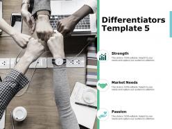 Differentiators template strength ppt powerpoint presentation infographics graphics