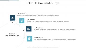 Difficult Conversation Tips In Powerpoint And Google Slides Cpb