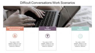 Difficult Conversations Work Scenarios In Powerpoint And Google Slides Cpb
