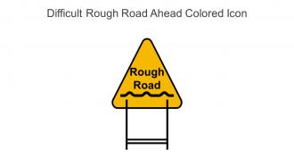 Difficult Rough Road Ahead Colored Icon In Powerpoint Pptx Png And Editable Eps Format