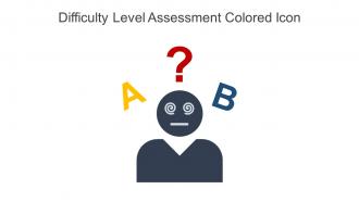Difficulty Level Assessment Colored Icon In Powerpoint Pptx Png And Editable Eps Format