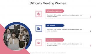 Difficulty Meeting Women In Powerpoint And Google Slides Cpb