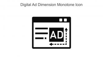 Digital Ad Dimension Monotone Icon In Powerpoint Pptx Png And Editable Eps Format