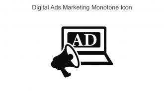 Digital Ads Marketing Monotone Icon In Powerpoint Pptx Png And Editable Eps Format