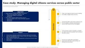 Digital Advancement Playbook Case Study Managing Digital Citizens Services Across Public Sector