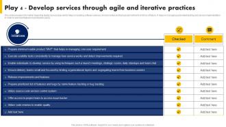 Digital Advancement Playbook Play 4 Develop Services Through Agile And Iterative Practices