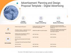 Digital advertising advertisement planning and design proposal template ppt powerpoint styles