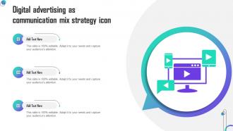 Digital Advertising As Communication Mix Strategy Icon