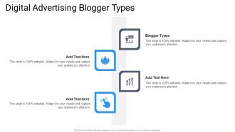 Digital Advertising Blogger Types In Powerpoint And Google Slides Cpb