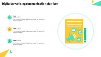 Digital Advertising Communication Plan Icon