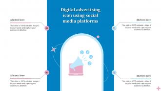 Digital Advertising Icon Using Social Media Platforms