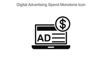 Digital Advertising Spend Monotone Icon In Powerpoint Pptx Png And Editable Eps Format