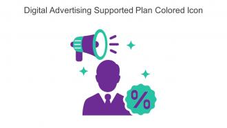 Digital Advertising Supported Plan Colored Icon In Powerpoint Pptx Png And Editable Eps Format