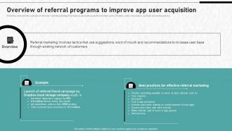 Digital Advertising To Increase Overview Of Referral Programs To Improve App User Acquisition
