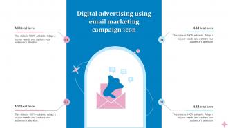 Digital Advertising Using Email Marketing Campaign Icon
