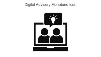 Digital Advisory Monotone Icon In Powerpoint Pptx Png And Editable Eps Format