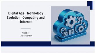 Digital Age Technology Evolution Computing And Internet PPT Template AT