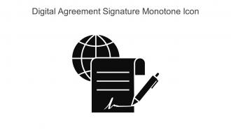 Digital Agreement Signature Monotone Icon In Powerpoint Pptx Png And Editable Eps Format