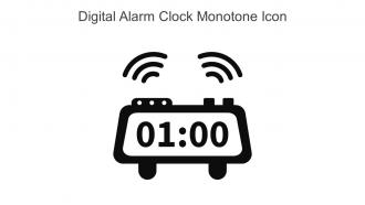Digital Alarm Clock Monotone Icon In Powerpoint Pptx Png And Editable Eps Format