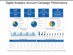Digital analytics account campaign performance