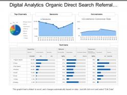 Digital analytics organic direct search referral social